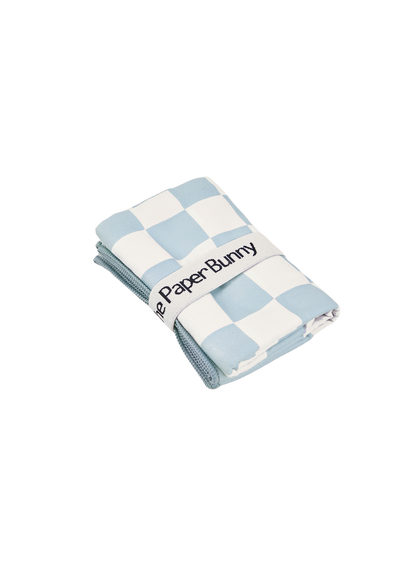 Mini Travel Towel (Checkered Sky)