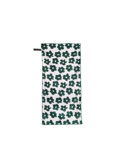 Mini Travel Towel (Daisies Moss)