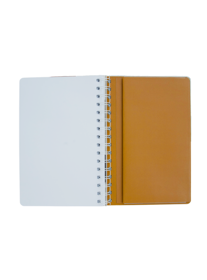 One Step At A Time Ring Bound A5 Lined and Blank Notebook
