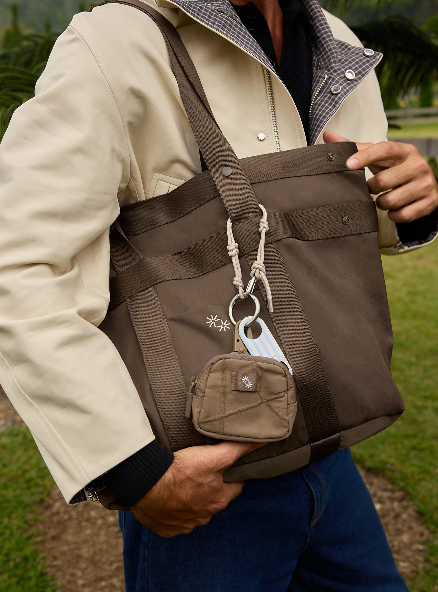 Mini Utility Pack Charm (Khaki)