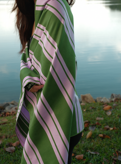 Travel Towel (Cypress Stripes)