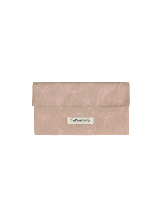 Mini Pocket Pouch (Ribbon Blush)