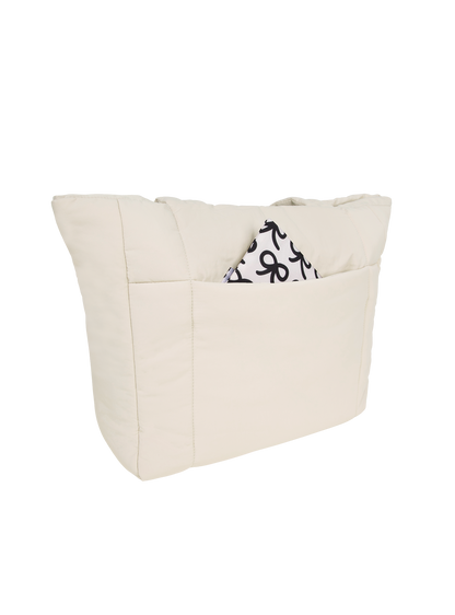 Puffer Shopper (Gloss Macadamia)
