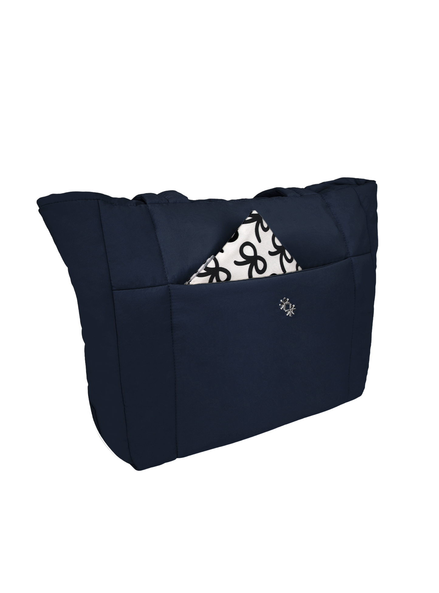 Puffer Shopper (Gloss Navy)