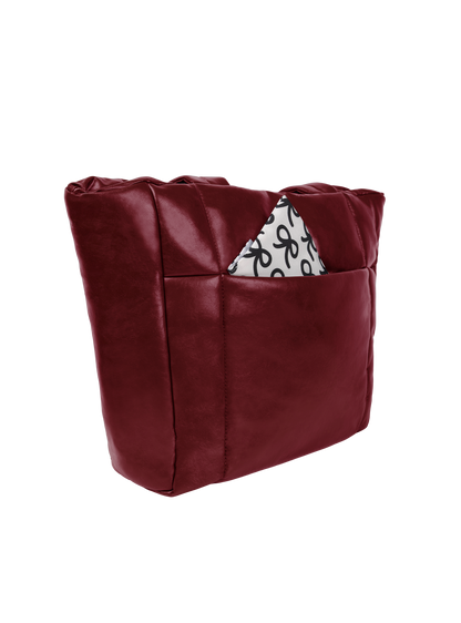 Puffer Shopper (Rich Dark Cherry)