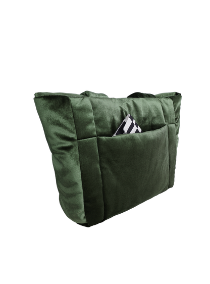 Puffer Shopper (Velvet Emerald)