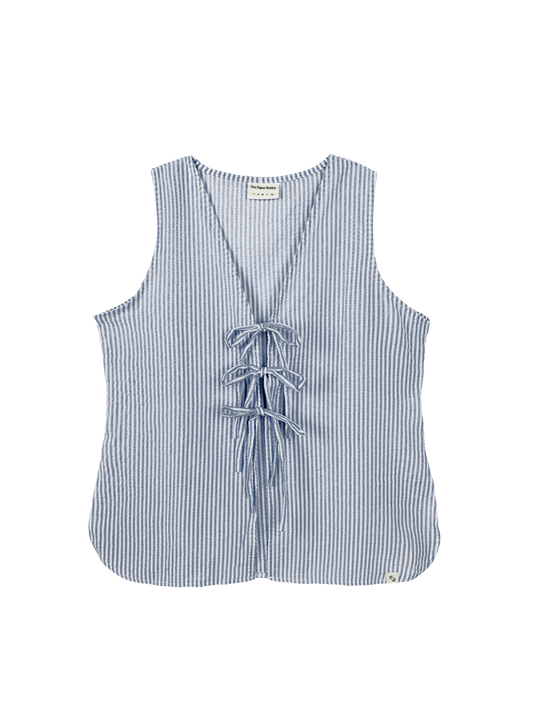 Relaxed Tie Vest (Bay)