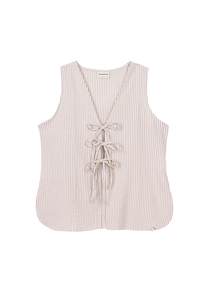 Relaxed Tie Vest (Hay)