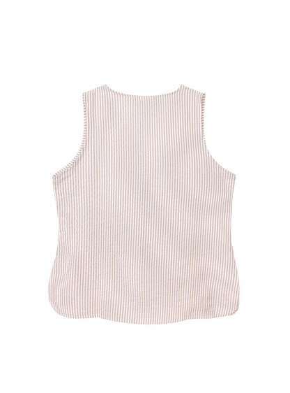 Relaxed Tie Vest (Hay)