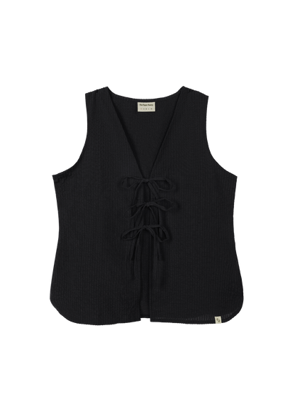 Relaxed Tie Vest (Nori)