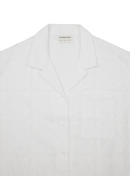 Resort Shirt (Broderie Ivory)