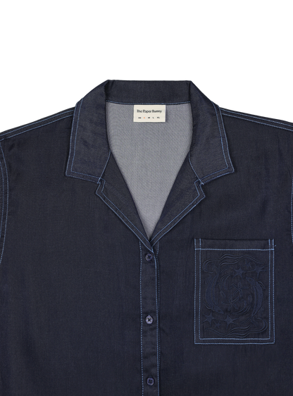 Resort Shirt (Dark Chambray)