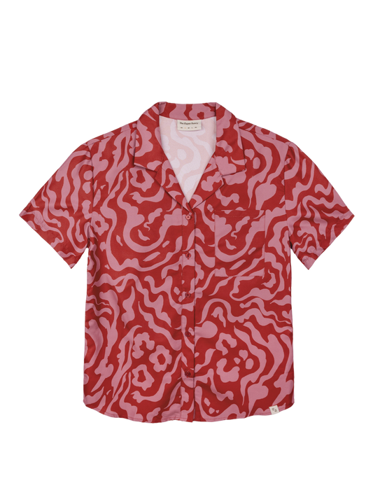 Resort Shirt (Smoke Crimson)