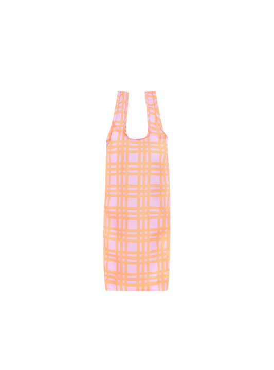 Reusable Bottle Bag (Checkered Sunset)