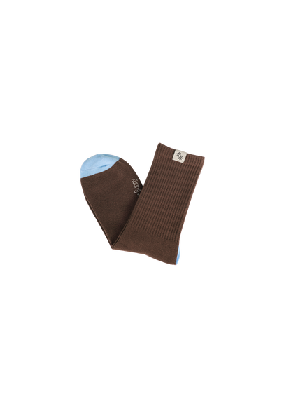 Ribbed Knit Socks (Fjord)