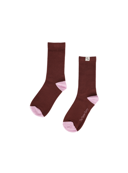 Ribbed Knit Socks (Jam)