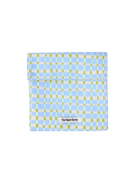 Regular Pocket Pouch (Plaid Sky)