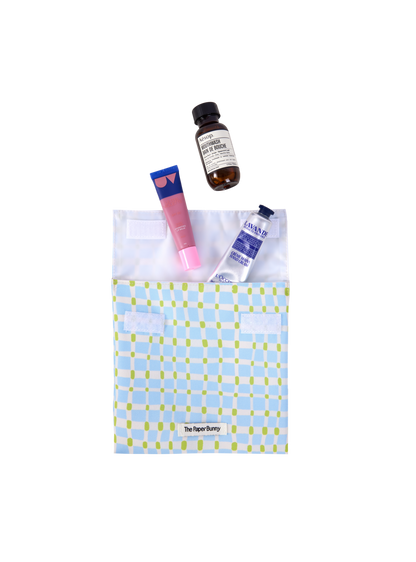Regular Pocket Pouch (Plaid Sky)