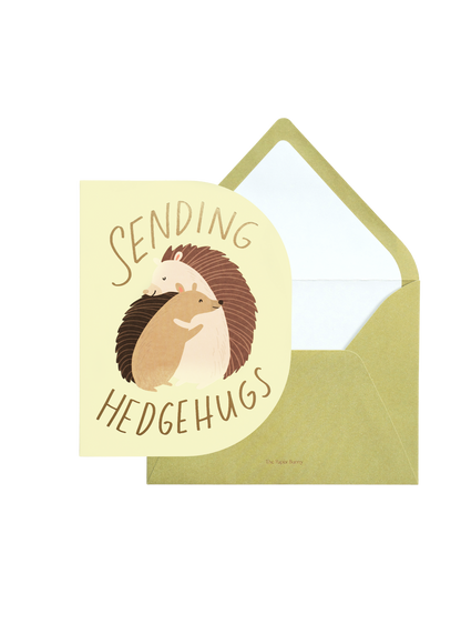 Sending Hugs Hedgehog Greeting Card