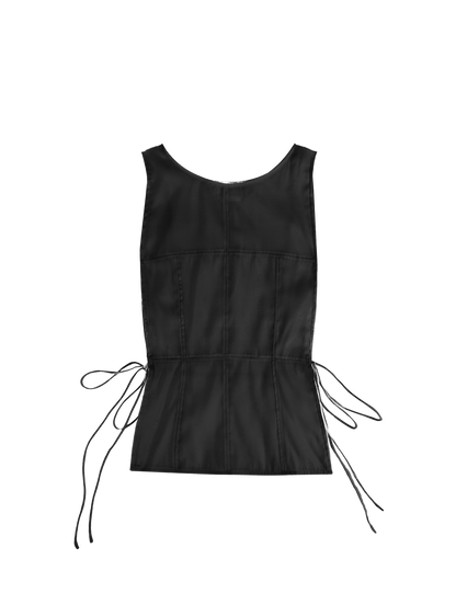 Side Tie Layer Top (Smoke)
