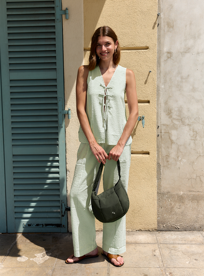 Relaxed Tie Vest (Palm)