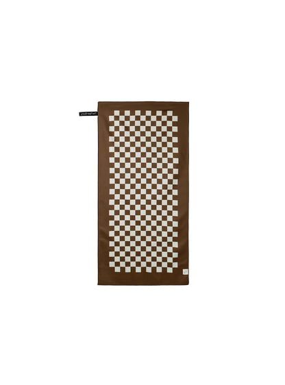 Mini Travel Towel (Checkered Cocoa)