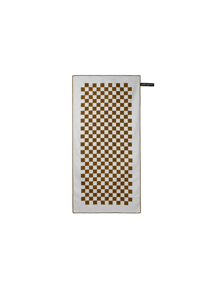 Mini Travel Towel (Checkered Cocoa)