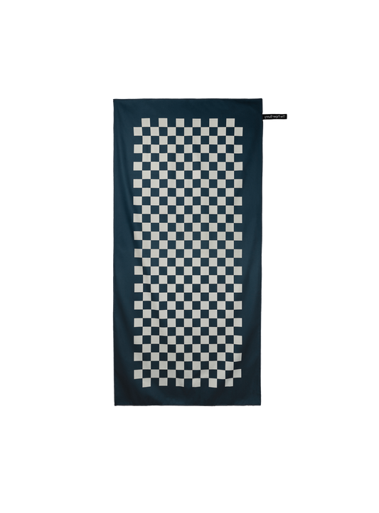Travel Towel (Checkered Navy)