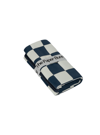Travel Towel (Checkered Navy)