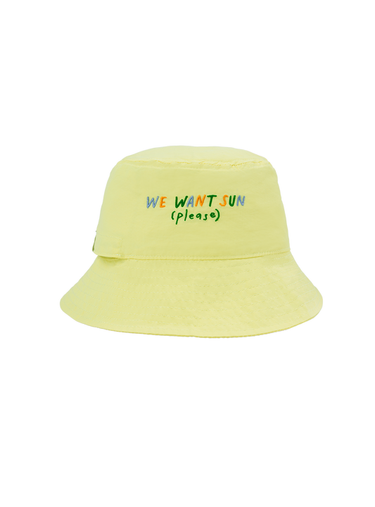 Kids Pocket Bucket Hat (We Want Sun)